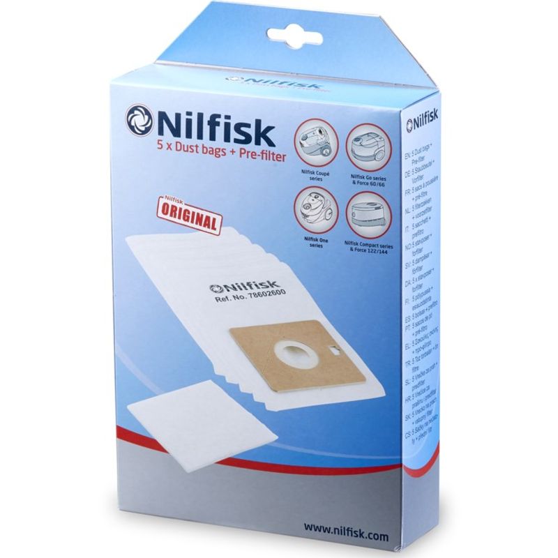 RB10E05A2 128390113 Nilfisk støvsugerposer
